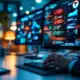 Computermonitor toont digitale auditchecklist met rode waarschuwingen die veranderen in groene vinkjes tijdens IT-audit